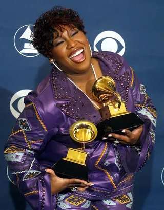 She's&nbsp;a Winner\r&nbsp; - These are only two of the Grammy Awards that Missy Elliott has won over the course of her accomplished career, and we're sure that there are many more to come!&nbsp;\r\r(Photo: LEE CELANO/AFP/Getty Images)