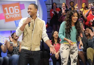 Terrence and Rocsi - Terrence J and Rocsi Diaz at 106 &amp; Park, March 12, 2012. (Photo: John Ricard / BET)