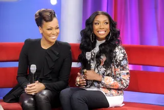 The Smiles are Theirs - Monica and Brandy at 106 &amp; Park, March 12, 2012. (Photo: John Ricard / BET)