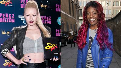 Azealia Banks vs. Iggy Azalea - Similar names made conflict seem inevitable with these two. They've been squabbling ever since Azealia Banks called out Iggy Azalea for a potentially offensive slavery-related lyric in 2011. Iggy’s mentor T.I.&nbsp;even got caught in the crossfire, trading jabs with Banks in the press and on Twitter.(Photos from left: C.Smith/ WENN.com, Will Alexander/WENN.com)