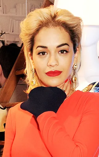 Rita Ora - Now tell me you’re not dying to recreate this elegant bleached bouffant? Don’t front… Rita’s coordinating lipstick and nails are also hitting a high note.(Photo: Dave M. Benett/Getty Images for Bicester Village)