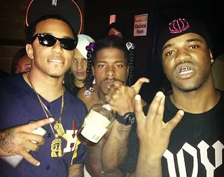 A$AP Ferg @asapferg - Harlem rapper A$AP Ferg made a trill connection back stage with this year's XXL Freshman and H-town prince Kirko Bangz. (Photo: Asap Ferg via Instagram)