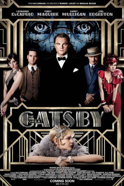 The Great Gatsby&nbsp;: May 10 - The remake is a hip re-telling of a would-be writer (Tobey Maguire) who leaves the Midwest for New York City circa 1922 and ends up living next door to a party-giving millionaire (Leonardo DiCaprio). The film, directed by Baz Luhrmann, features a musical score by Jay-Z and a brand new single from&nbsp;Beyoncé.  (Photo: Warner Bros Pictures)