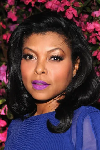 Taraji P. Henson - Taraji parades her lustrous locks and spring-ready makeup on the red carpet at the Chanel Tribeca Film Festival Artists Dinner. This woman is gorgeous and that lip color is to die for!By: Metanoya Z. Webb  (Photo: Jamie McCarthy/Getty Images for Tribeca Film Festival)