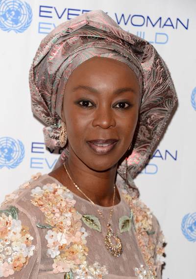 Toyin Saraki  - Nigerian lawyer Toyin Ojora Saraki is founder-president of the Wellbeing Foundation Africa, a pan-African maternal health and wellbeing charity. (Photo: Andrew H. Walker/Getty Images)