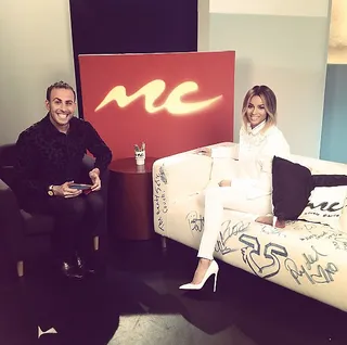 Ciara @ciara - Ciara chats it up on Music Choice promoting her single &quot;Body Party.&quot;(Photo: Ciara via Instagram)