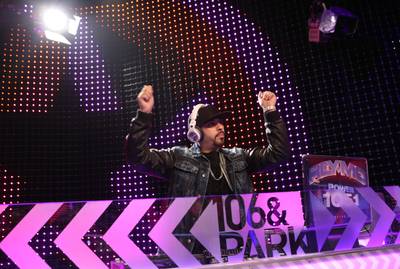 DJ Rey Mo Rocks - Even DJ Rey Mo starts rockin' out on 106. (Photo: Bennett Raglin/BET/Getty Images)