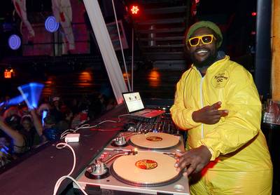 Go DJ - Questlove mans the ones and twos at Shutterfly presents Heidi Klum's 14th Annual Halloween Party, sponsored by SVEDKA Vodka and smartwater at Marquee nightclub in New York City. (Photo: Mike Coppola/Getty Images for Heidi Klum)