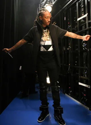 Flexxin' - Future stuntin' backstage at 106. (Photo: Bennett Raglin/BET/Getty Images for BET)