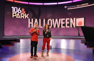 Halloweek - Hosts Bow Wow and Keshia Chanté&nbsp;are back for more installments of 106 &amp; Park. Don't be sacred! (Photo:&nbsp; Bennett Raglin/BET/Getty Images for BET)