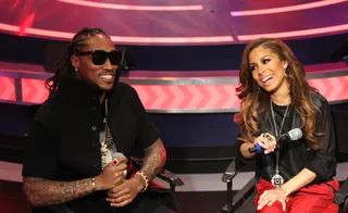 Extra Swaggy - Future and 106 &amp; Park Keshia Chanté&nbsp;talk on 106. (Photo:&nbsp; Bennett Raglin/BET/Getty Images for BET)