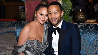 LOS ANGELES, CA - SEPTEMBER 17:  (L-R) Chrissy Teigen and John Legend attend Hulu's 2018 Emmy Party at Nomad Hotel Los Angeles on September 17, 2018 in Los Angeles, California.  (Photo by Presley Ann/Getty Images for Hulu)