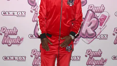 PERRIS, CALIFORNIA - OCTOBER 21: Rapper Cam'ron attends Cam'ron's Pynk Mynk Unveiling at Strains on October 21, 2020 in Perris, California. (Photo by Jerritt Clark/Getty Images for Echoing Soundz)