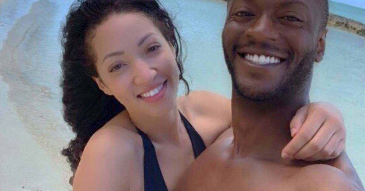 Aldis Hodge and Harmonia Image 153 from Peter Thomas Cuddles Up In Bed With His New
