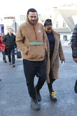 Jesse Williams and Taylour Paige - Is love in the air at the Sundance Film Festival? Grey's Anatomy star Jessie Williams was all smiles while spending time with Hit the Floor's Taylour Paige. Hmm...(Photo: Backgrid)