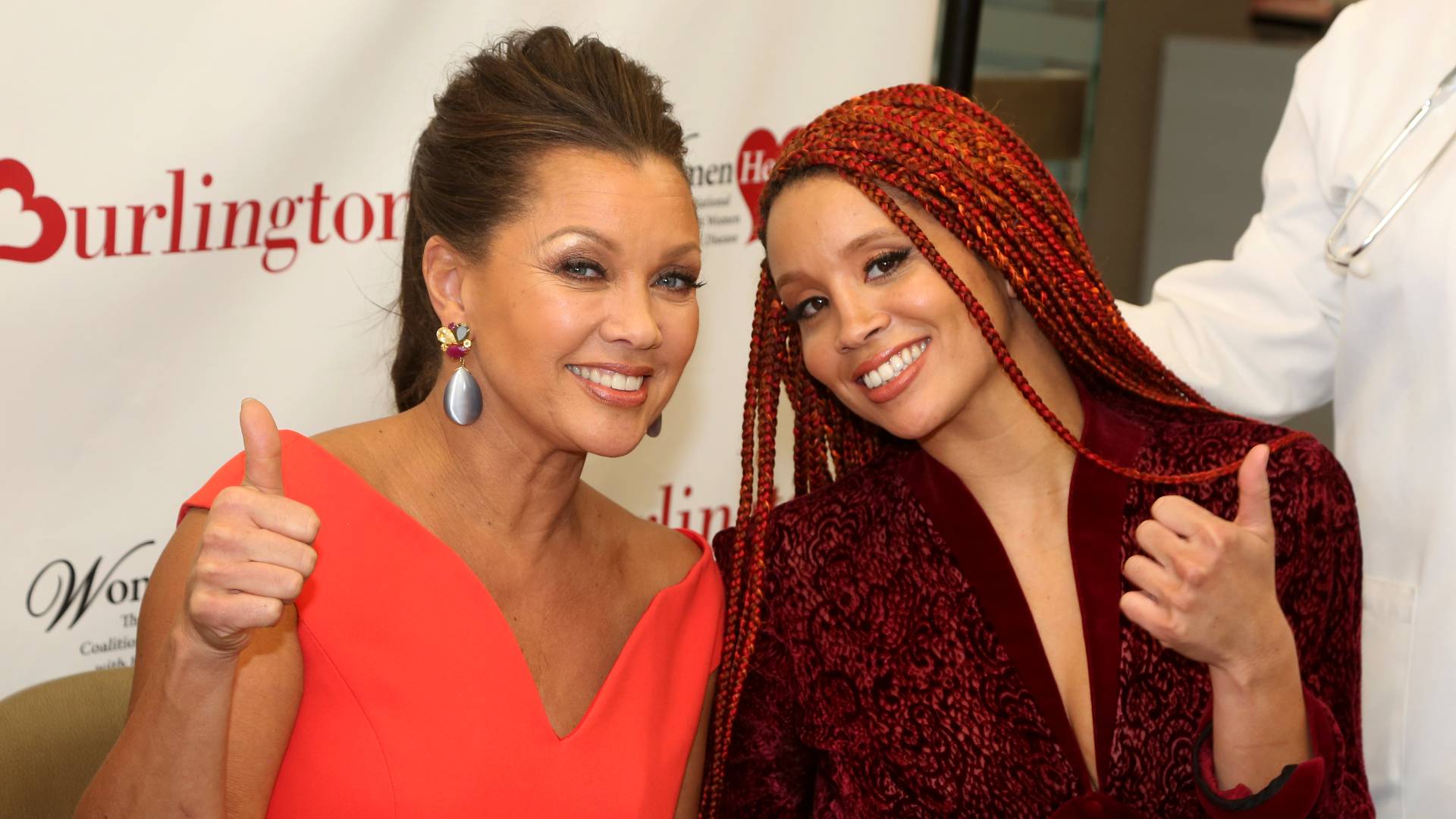 Vanessa Williams and daughter Jillian Hervey (aka LION BABE) pose at The 7th Annual #KnockOutHeartDisease Campaign Launch at Burlington Union Square on February 6, 2018 in New York City. 