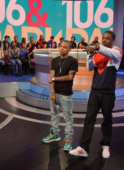Love You Too - Rapper Bow Wow (L) and rapper Shorty da Prince co-host BET's 106 &amp; Park on March 22, 2013 in New York City. (Photo: Mike Coppola/Getty Images for BET)