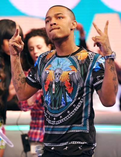 Put Em Up - Rapper Bow Wow co-hosts BET's 106 &amp; Park on March 20, 2013 in New York City. (Photo: Mike Coppola/Getty Images for BET)