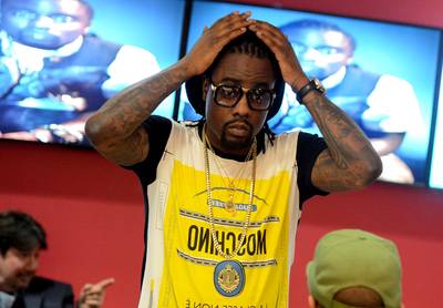 Nice&nbsp; - Rapper Wale gets ready before his interview on BET's 106 &amp; Park on March 20, 2013 in New York City. (Photo: Mike Coppola/Getty Images for BET)