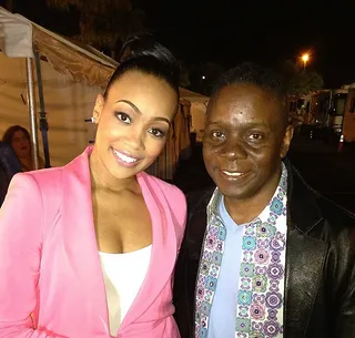Monica @monicamylife - R&amp;B songbird Monica got to hangout with the iconic group Earth Wind &amp; Fire this week. Here the &quot;Without You&quot; singer poses with legendary EW&amp;F lead singer Philip Bailey. (Photo: Monica/Instagram)