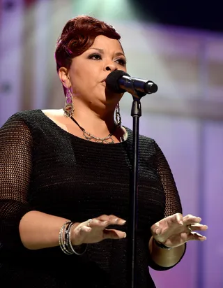 Take Me to the King - &quot;Take Me to the King&quot; singer Tamela Mann soars during rehearsals. (Photo: Kevin Winter/Getty Images for BET)