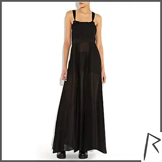 Sheer Overall Maxi Dress - Utilitarian meets grunge in this overall-maxi hybrid boasting sheer panels and a sexy crisscross back.  (Photo: River Island)