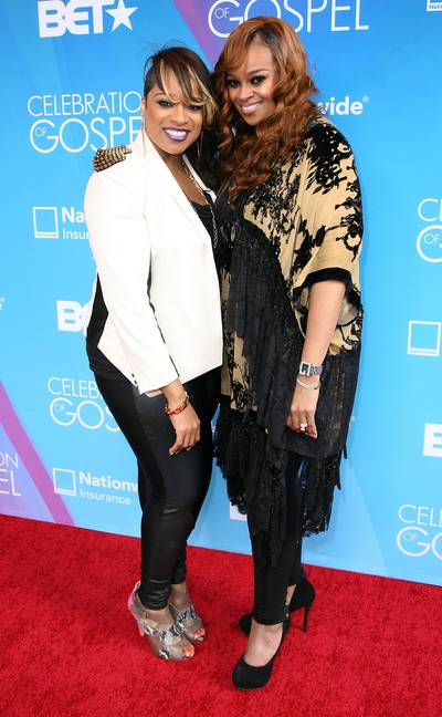 Like Mother, Like Daughter - Red carpet host, KiKi Sheard stole a precious moment with her mother Karen Clark-Sheard on the red carpet.(Photo:&nbsp; Maury Phillips/Getty Images for BET)