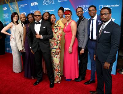 Power In Numbers - Anthony Brown didn't walk the red carpet alone and was joined by his ensemble &quot;Group Therapy&quot; before performing during the show. (Photo: Maury Phillips/Getty Images for BET)