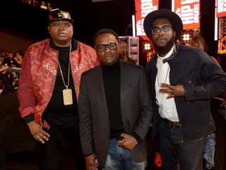 Paying Dues - It's not often that two legends connect with a young buck. E-40, Scarface, and Big Krit touch base for the love of the culture.(Photo: Paras Griffin/BET/Getty Images for BET Networks)