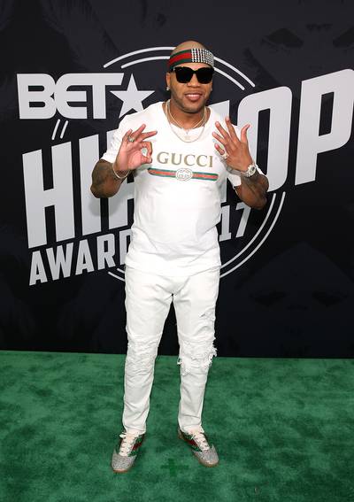 Flo Rida Is Gucci'd Up! - (Photo: Bennett Raglin/Getty Images for BET)