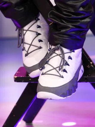 Sparkling - Rae Holliday's J's are shown up close and personal.(Photo: Bennett Raglin/BET/Getty Images for BET)