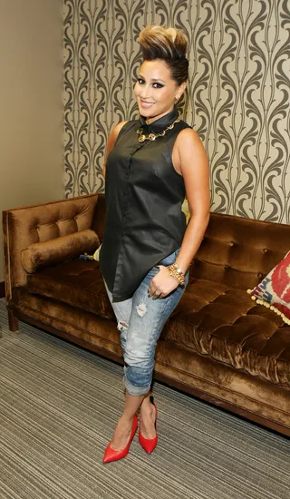 Sweet &amp; Sassy - Actress Adrienne Bailon posing backstage at 106. (Photo: Bennett Raglin/BET/Getty Images for BET)