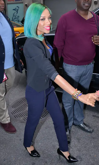Nicki Minaj arrives back at her hotel after visiting the Chanel