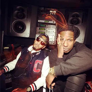 Swizz Beatz @therealswizzz - Swizz and A$AP Rocky look like they've been putting one too many hours in at the studio. #TeamNoSleep(Photo: Instagram via Swizz Beatz)