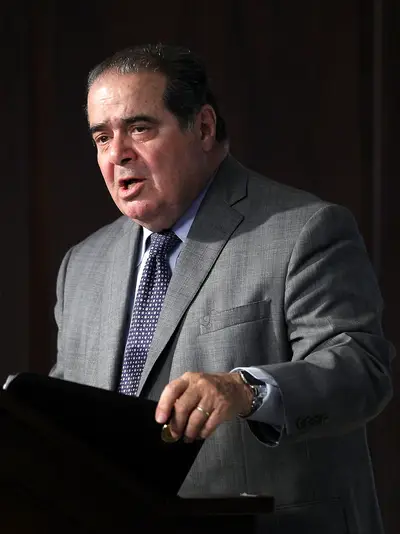 The Blacks - During oral arguments on the use of affirmative action at the University of Michigan, Supreme Court Justice Antonin Scalia said the 14th&nbsp;Amendment protects everyone, not &quot;only the Blacks,&quot; according to a tweet from New York Times reporter David Leonhardt.  (Photo: Alex Wong/Getty Images)