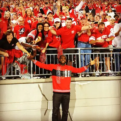 LeBron James  - While LeBron never attended Ohio State, the Miami Heat star is a loud and proud fan of the team (just check out his bold Buckeyes sweatshirt!). (Photo: Lebron James via Instagram)
