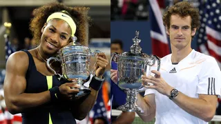 2012 - The year that Serena Williams and Andy Murray won the singles titles at both the Olympics and the US Open. Williams is the third woman to sweep both titles in the same year while Murray became the first man.&nbsp;(Photos from left: Mike Stobe/Getty Images for USTA, Clive Brunskill/Getty Images)
