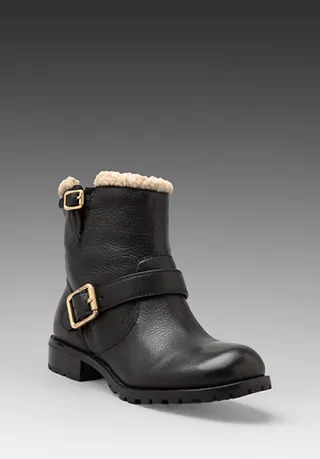 Easy Rider  - These Marc by Marc Jacobs Easy Rider motorcycle boots have the added benefit of shearling lining to keep toes warm in chilly weather. (Photo: Revolve Clothing)&nbsp;&nbsp;