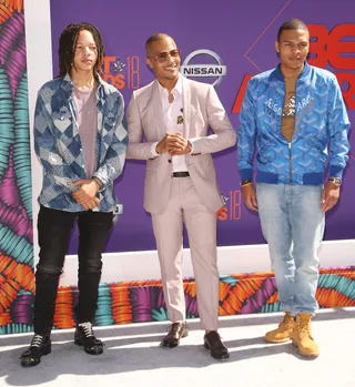 2018: T.I. And His Sons; Domani And Messiah Harris - BET Awards 2018 (Photo by Michael Tran/FilmMagic) (Photo by Michael Tran/FilmMagic)