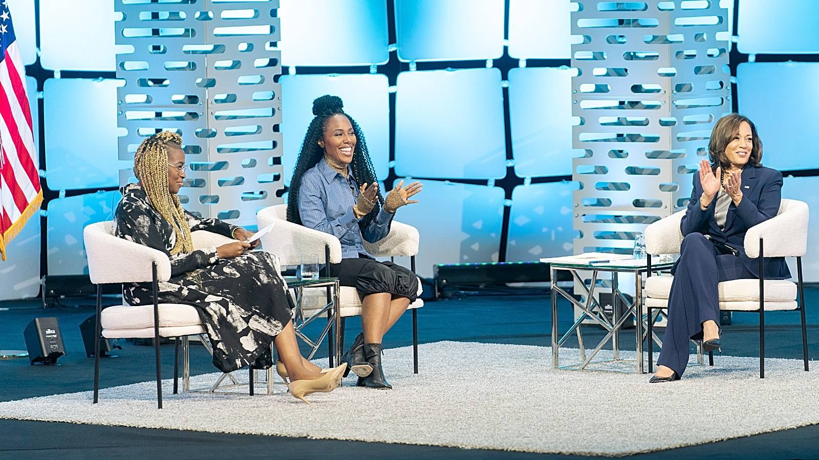 BET NEWS special, VP Kamala Harrisi n a  primetime special conversation, “State of Our Union: Reproductive Rights,” premiering on Monday, November 7 at 9 PM ET/PT on BET, BET Her, MTV2, VH1, and POP. Filmed at Howard University.