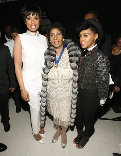 Passing the Torch - Jennifer Hudson and Janelle Monae stand tall and continue bringing us good music that will always be inspired by the amazing Aretha Franklin.(Photo: Bennett Raglin/BET/Getty Images for BET)