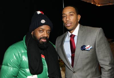 Hotlanta&nbsp; - Atlanta natives Jermaine Dupri and Ludacris are snapped by our all-access cam.(Photo: Bennett Raglin/BET/Getty Images for BET)