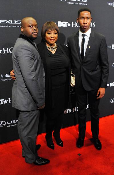 In Honor of Madiba - In honor of the amazing Nelson Mandela his children and grandchildren Bambatha Mandela, Zindzi Mandela, and Mbuso Mandela walked the red carpet looking like royalty. (Photo: Larry French/BET/Getty Images for BET)