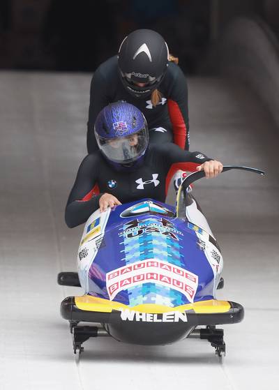 Elena Meyers - Elena Meyers is a bobsledding veteran who has competed since 2007. She won the bronze medal in 2010 Winter Olympic Games and will compete again on the women’s team in Sochi.(Photo: Alexander Hassenstein/Bongarts/Getty Images)
