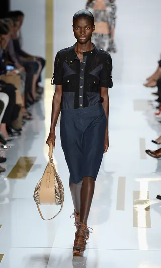 Jeneil Williams - The Jamaican-born beauty appears in recent campaigns for Sephora and Hogan Sunglasses and has walked the runways for Kenzo and Jenny Kao. Her stunning print work includes fashion spreads in Elle and Harper’s Bazaar.(Photo: Frazer Harrison/Getty Images for Mercedes-Benz Fashion Week Spring 2014)