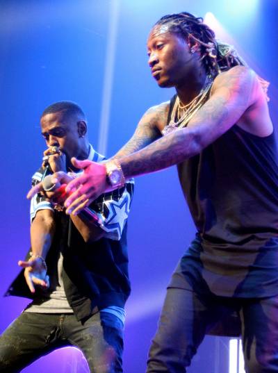 A Hip Hop Edge - Adding a hip hop flare to the lineup, rapper Big Sean and new father Future hit the stage to a packed house at the Nokia Theatre on June 27.(Photo: Maury Phillips/BET/Getty Images for BET)