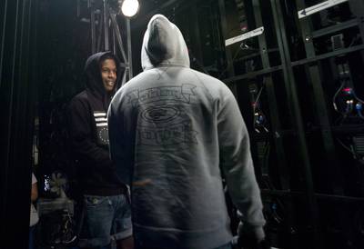 #106ForTrayvon - A$AP Ferg and A$AP Rocky backstage at BET's 106 &amp; Park supporting Trayvon Martin in their hoodies. (Photo: John Ricard/BET/Getty Images for BET)