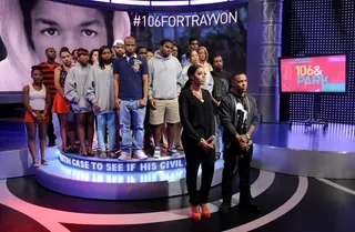 #106ForTrayvon - Bow Wow and Angela Simmons honor Trayvon Martin in a special edition of #106ForTrayvon. Take a look at what the audience had to say — #106ForTrayvon(Photo: John Ricard/BET/Getty Images for BET)