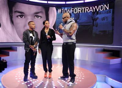 We're All Connected - Bow Wow, Angela Simmons and Florida native Flo Rida speak about Trayvon Martin on #106ForTrayvon.(Photo: John Ricard/BET/Getty Images for BET)