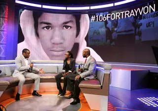 Sum It Up - Professor Myisha Cherry and Professor Paul Butler sum up their thoughts of the Zimmerman trial on #106ForTrayvon with Marc Lamont Hill.(Photo: John Ricard/BET/Getty Images for BET)